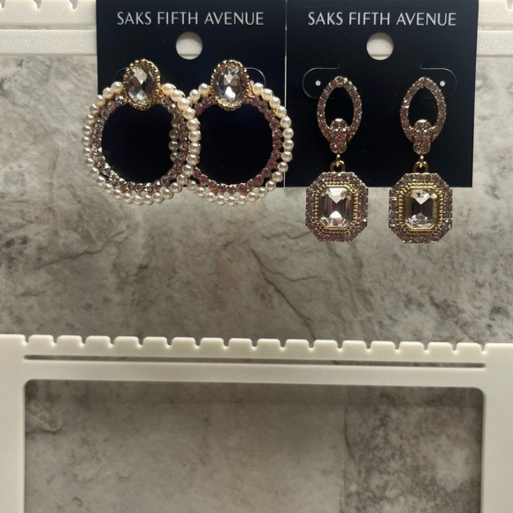 Saks Fifth Avenue Earrings Bundle of 2
